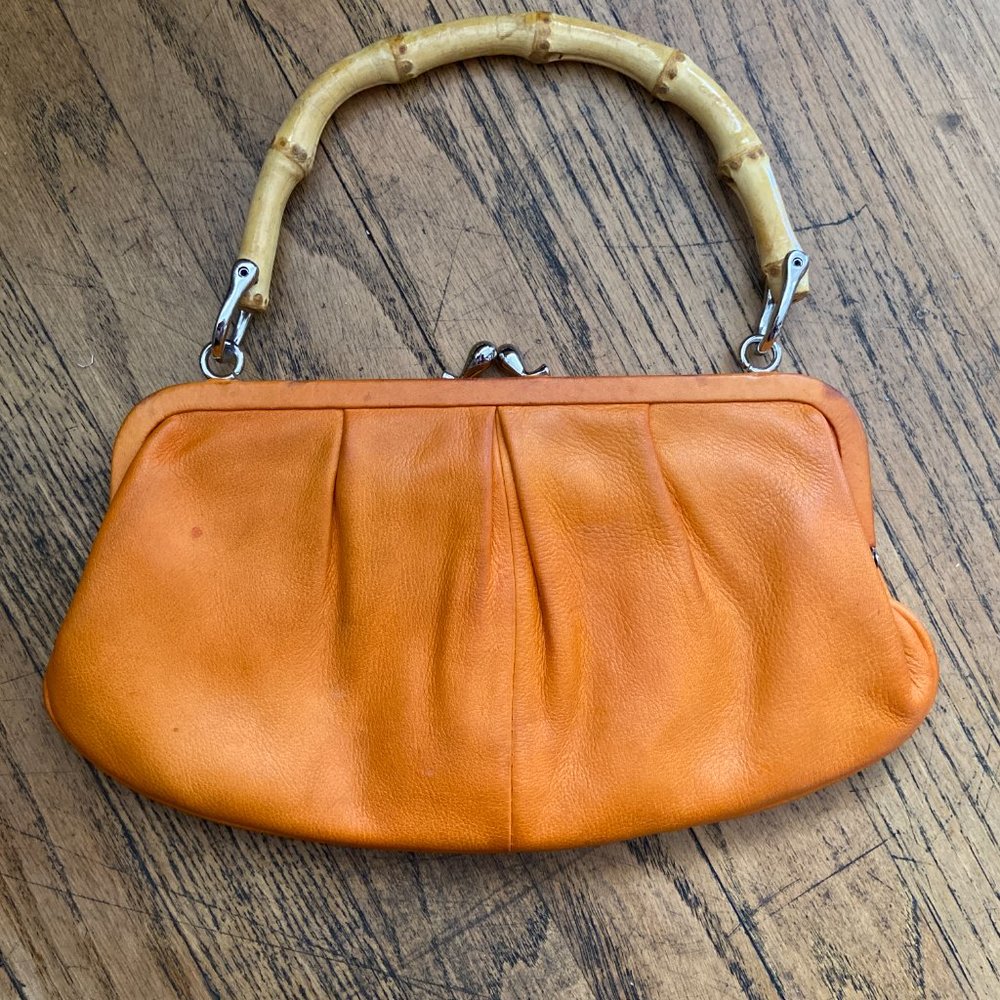 Orange Clutch Purse